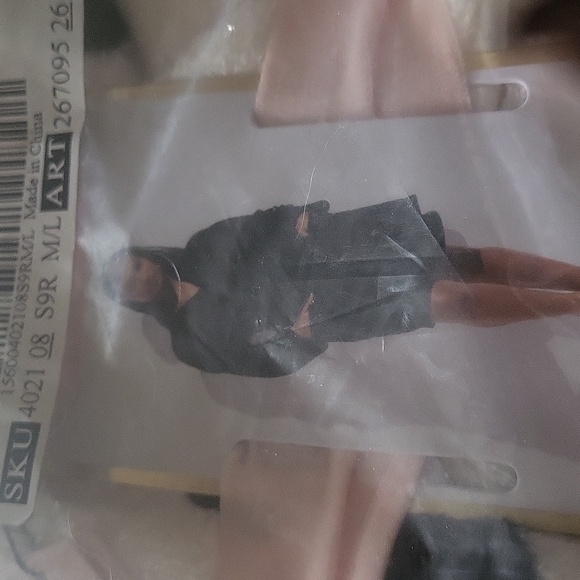 Victoria secret short white Black robe bagged tagged 💖 Med / Large Last One - Picture 6 of 6